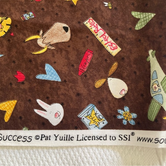 Fabric 1.5 yards Chalk it up to success by Pat Yuille school novelty juvenile - Picture 4 of 6